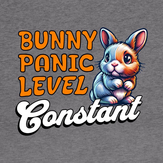 Bunny Panic Level: Constant - Scared Bunny by Pink & Pretty